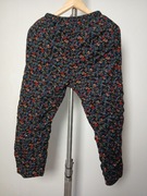 Spodnie dziewczęce grube zimowe ciepłe kolorowy wzór r.8-9lat