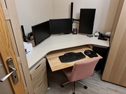 biurko narożne duże regulowana wysokość