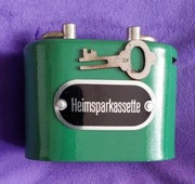 Skarbonka stara, metalowa, bankowa - Heimssparkassette