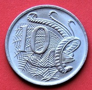 10 Centów  1970  r -     Australia  Lirogon    stan menniczy  !!