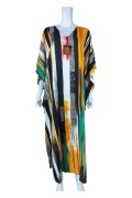 Sukienka kaftan maxi oversize boho wiskoza one size nowa