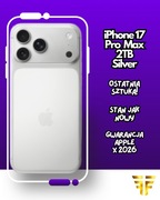 iPhone 17 Pro Max 2TB Srebrny – jak nowy | GWARANCJA do X.2026 | OKAZJA