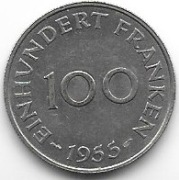 Sarland 100 fr.1955