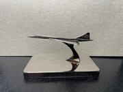 PROMOCJA -- UNIKAT Concorde - posrebrzany przycisk do papieru