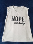 Koszulka biała damska bez rękawów sportowa 