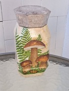 Słoik handmade Decoupage 900ml na suszone grzyby