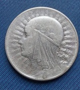5 złotych Głowa kobiety 11g Ag 750 srebro 1933