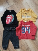 Super zestaw H&M 68 3 bluzy i spodenki