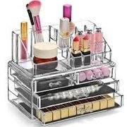 SZKATUŁKA NA BIŻUTERIĘ KUFEREK DUŻY ORGANIZER NA KOSMETYKI ZEGARKI PUDEŁKO