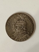 Niemcy Prusy,WilhelmII,2 marki 1901r.200 Lecie Krolestwa Prus srebro