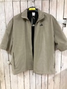 Adidas, sportowa koszula rozgrzewkowa JC7837, nowa, L, beż, koszykówka