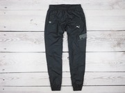 PUMA__CZARNE SPODNIE DRESOWE NA SIATECZCE__M-L__PAS 82-96__J.NOWE