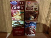 Zestaw mieszanek do ciast – Karpatka, Sernik, Kopiec Kreta, Leśny Mech