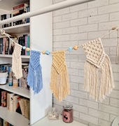 Girlanda do pokoju dziecięcego makrama rękodzieło dekoracja ścienna