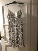 Sukienka  Miss Selfridge srebrne cekiny