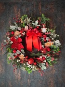 Wianek świąteczny - Świąteczna Kokarda 