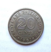 20 Centów 1961 r.  Borneo