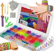 DUŻY ZESTAW GUMEK 6800 DO ROBIENIA BRANSOLETEK NASZYJNIKÓW NA DZIEŃ DZIECKA