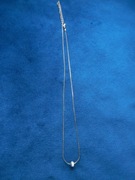 Naszyjnik w kolorze srebra 40 cm + 5 cm