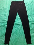 TU Kids - legginsy ciemnofioletowe z brokatem, roz