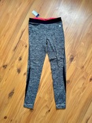 Damskie spodnie ciepłe spodnie leginsy sportowe S 36 szare 