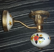 Lampa kinkiet porcelanowy PRL POLAM