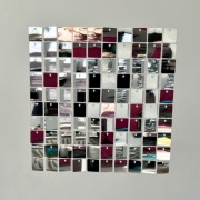 Panele cekinowe do ścianki na przyjęcie, lustrzane, srebrne błyszczące