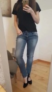 Jeansy damskie skinny z bawełny, Cross, S (36)