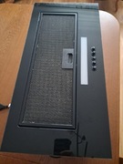 Okap kuchenny do zabudowy MAAN tytan 60cm 610m3.Czarne szkło,cichy wkład