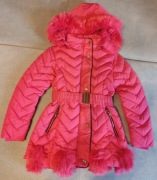 Kurtka dziecięca fuksja, odpinany kaptur XUKids