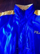 Kurtka zimowa damska Firma Fila ocieplana XL niebiesko zolta