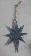 Gwiazda metalowa zawieszka 28/22cm