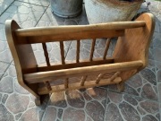 Gazetnik drewno dębowe 