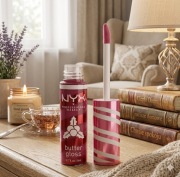 NYX Butter Gloss Swirl Kremowy błyszczyk do ust 8ml 04 Holly Berry Swirl