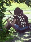 Malczewski „Friends”acrylic,canvas,80x60.