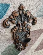 Radziecki Mosiężny Świecznik Ścienny Kandelabr ZZSR PRL VINTAGE