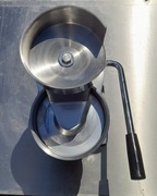 Manualna maszyna do hamburgerów - Ø 130 mm - srebrna