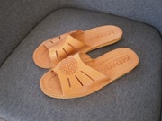 Kapcie Goralskie Klapki na Lato Skora Naturalna 6/39