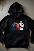 Męska Czarna Bluza M Ronaldo Neymar Messi
