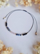 Bransoletka Zodiakalna BYK - Talizman - kwarc różowy, lapis lazuli, onyks