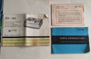 Radia Instrukcje obsługi UNITRA ZK120 i Taraban plus karta gwarancyjna GONG