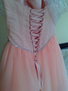 YOSHE Sukienka łososiowa księżniczka gorset wesele