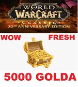 WOW THUNDERSTRIKE GOLD 5000 GOLDA ZŁOTA ZŁOTO FRESH WORLD OF WARCRAFT