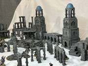 Zestaw ruin opuszczone miasto mesbg lotrsbg makiety teren do gry wh40k