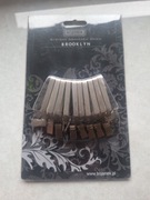 Żabki na karnisz kwadratowe nikiel