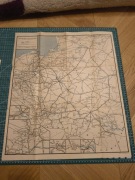 Mapa polskiej i europejskiej sieci kolejowej (przedwojenna mapa)