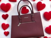 Torebka bordowa FLORA. Nowa.