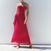 Zara Różowa Sukienka Maxi z Wycięciem Rozmiar S 36