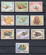 Emiraty Fujeira 1972 rok Muszle, Skorupiaki, Kraby