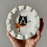 Ceramiczna popielniczka Casanova Cigaretten z psem